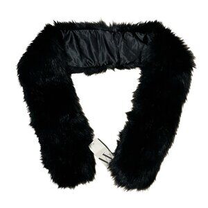 Worthington Faux Fur Wrap Scarf – Black – New With Tags